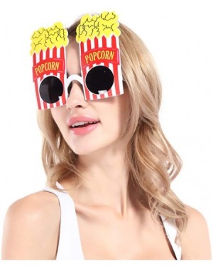 Party Favors Popcorn Shape Eyewear Novelty Funny Eyeglasses Party Sunglasses for Carnival Masquerade Trick Party Costume Prop...
