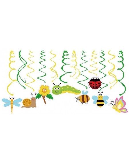 Banners 30Ct Spring Summer Insects Hanging Swirl Decorations-Spring Summer Insects Themed Birthday Party-Spring Summer Insect...