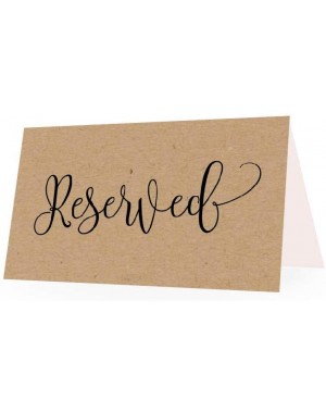Place Cards & Place Card Holders 25 Rustic VIP Reserved Sign Tent Place Cards For Table at Restaurant- Wedding Reception- Chu...