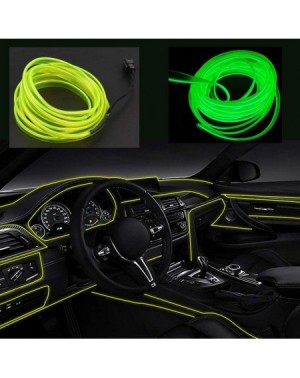 Rope Lights El Wire 3m/9ft Led Flexible Soft Tube Wire Lights Neon Glowing Car Rope Strip Light Xmas Decor DC 12V for Car Off...