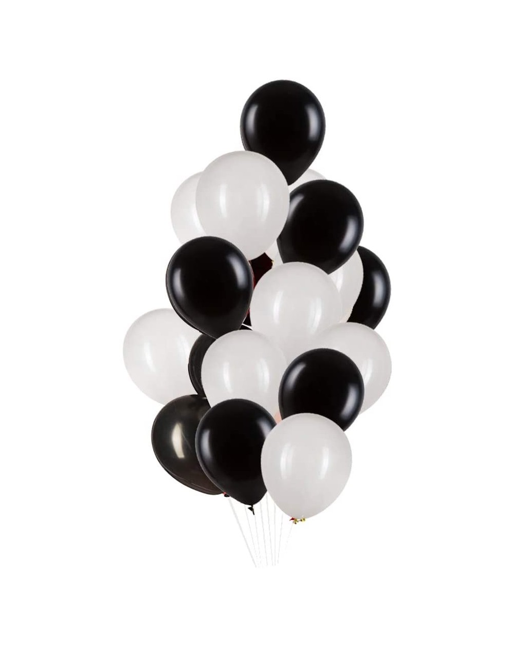 Balloons Black and White Balloon Latex Helium Ballon 10 inch for Birthday Wedding Graduation Halloween Panda Racing Car Theme...