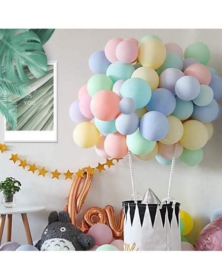 Balloons Party Pastel Balloons 100 pcs 10 inch Macaron Candy Colored Latex Balloons for Birthday Wedding Engagement Anniversa...