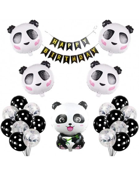 Balloons Panda Birthday Party Decorations-Panda Theme Party Supplies-White And Black Theme Supplies - C919DAZQHD7 $28.26