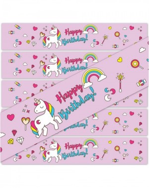 Party Packs Unicorn Party Supplies Happy Birthday Water Bottle Labels- Set of 24 WATERPROOF Stickers - CF184WE8Y2D $13.06