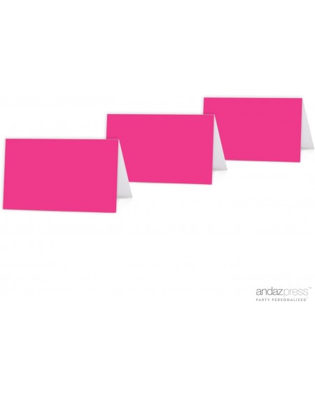 Place Cards & Place Card Holders Anniversary Celebration Confirmation - Blank Fuchsia - CA11AS7GXED $10.16