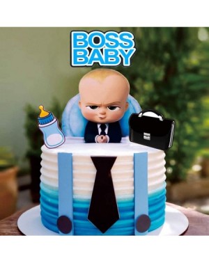 Cake & Cupcake Toppers TOXYU 39PCS Baby Boss Cake Topper- Baby Boss Cupcake Stand- 3 Tier Cakes Stand Wrappers- 32Pcs Baby Bo...