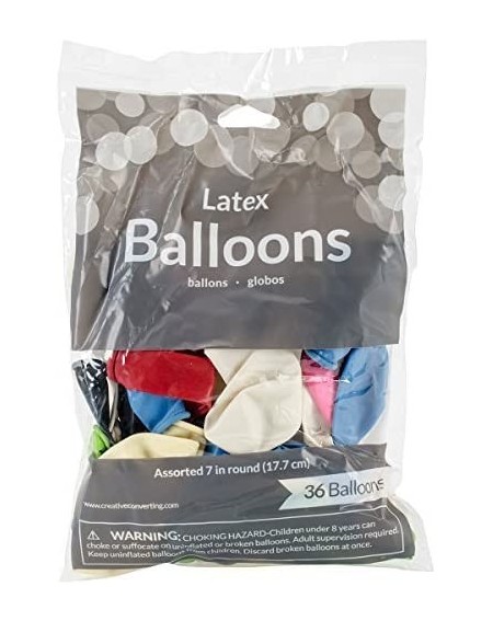 Balloons Balloons Round 7" 36/Pkg-Assorted Colors - CI115CQQCTH $16.77