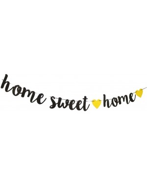 Banners & Garlands Home Sweet Home Gold Glitter Banner-Housewarming Family Party Supplies-Military Welcome Home Banner- Welco...