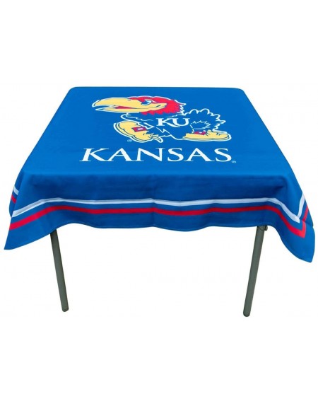 Tablecovers Kansas Jayhawks Logo Tablecloth or Table Overlay - C818YGI55ZZ $50.76
