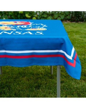 Tablecovers Kansas Jayhawks Logo Tablecloth or Table Overlay - C818YGI55ZZ $20.58
