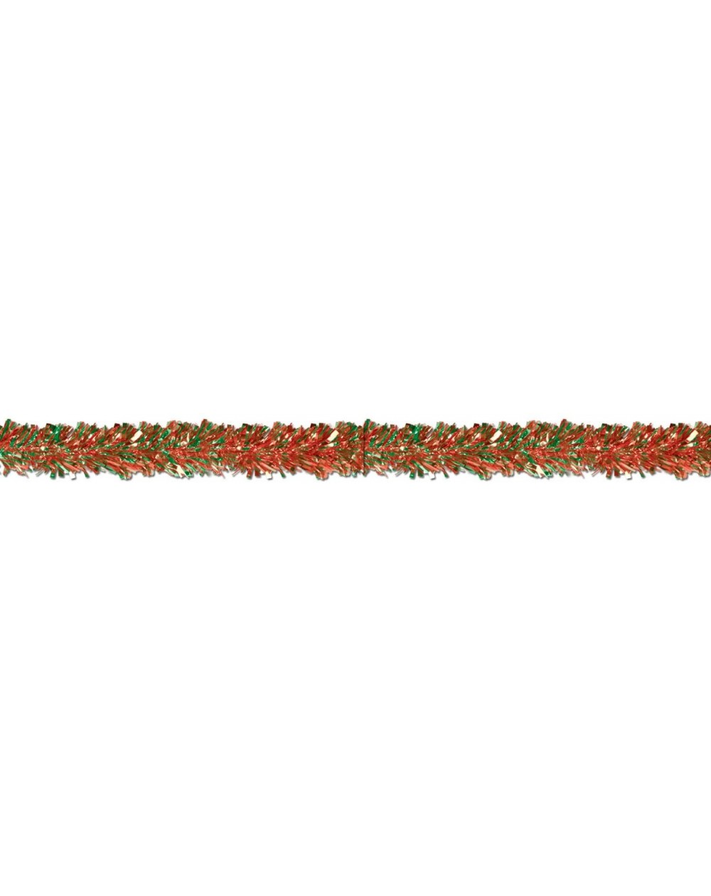 Banners & Garlands Metallic Festooning Garland Christmas Party Supplies- Hanging Decorations- 4" x 15'- Red/Green - Red/Green...