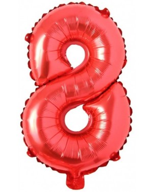 Alphabet Balloons Birthday Celebration Decoration - 40 Inch Red 8 - CJ196Y7YHQC