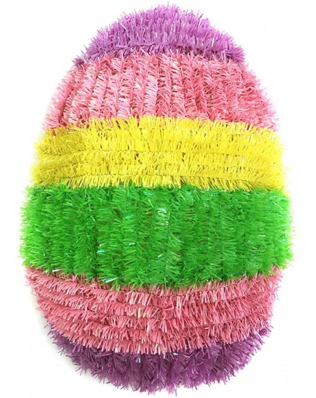 Tinsel Easter Egg Stripe Tinsel w/Iridescent- IRI Yellow - Iri Yellow - CI18CE9YESA $17.24