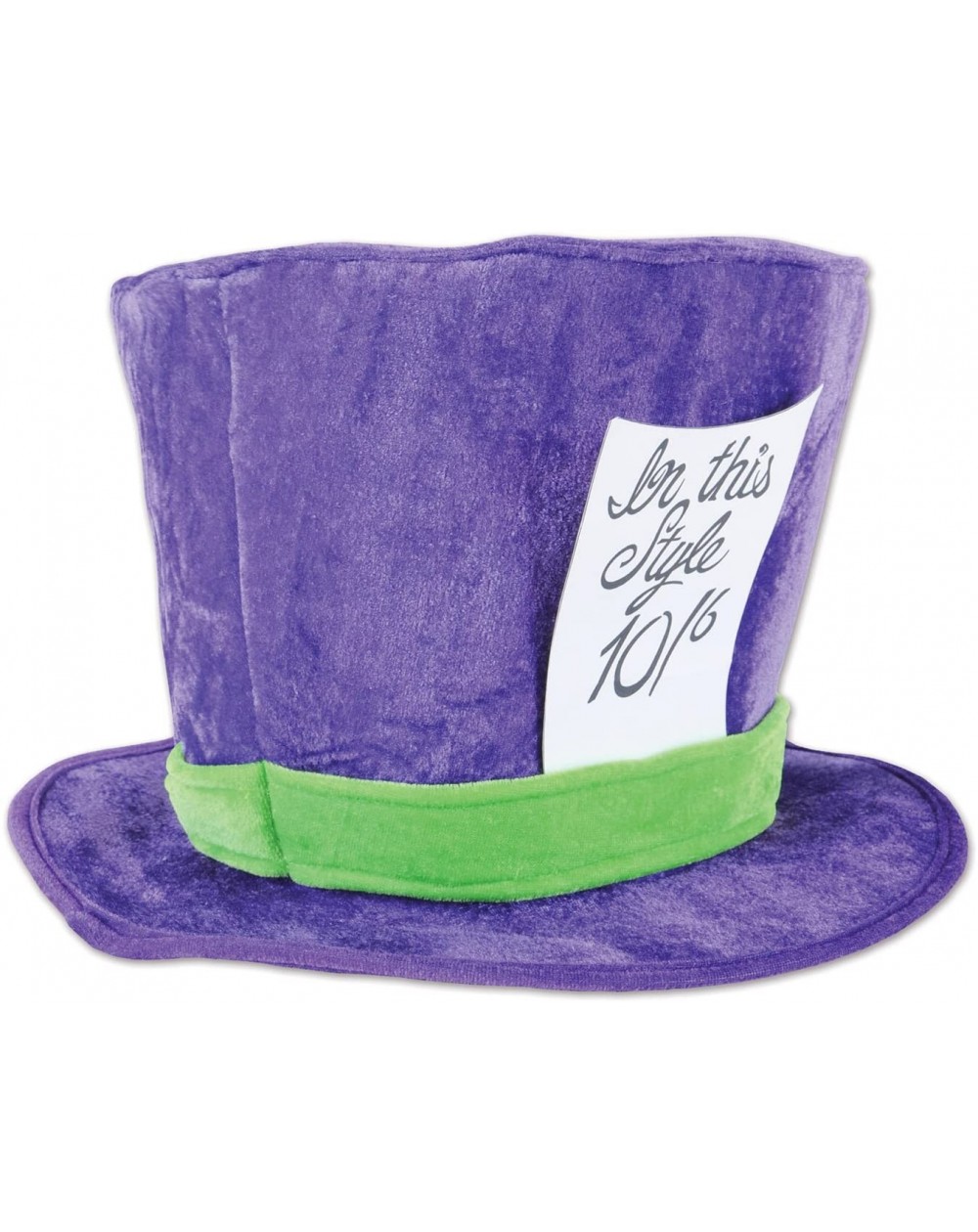 Hats 60059 Plush Mad Hatter Hat- Purple/Green - C812ODVGRHT $28.92