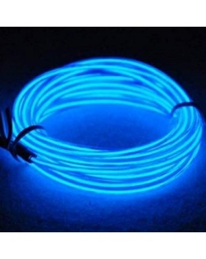 Rope Lights El Wire 5m 15ft Blue Neon Light Neon Glowing Strobing Electroluminescent Wire for Cosplay Dress Halloween Christm...