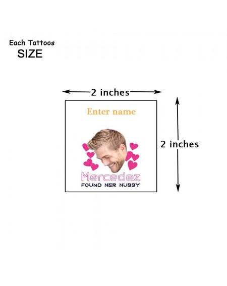 Adult Novelty Bachelorette Party Tattoos- Custom the Groom Face Tattoos- Wedding Party Decorations- Funny Party Favors For Br...