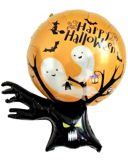 Balloons 6pcs Halloween Foil Balloons Witch Ghost Owl Wizard Pumpkin Spider Monster Ghost Tree Giant Balloon Decoration Party...