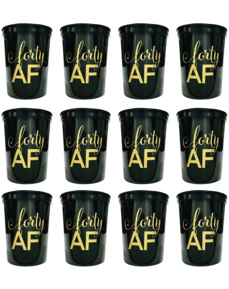 Tableware Forty AF - 40 AF Party Cups - 40th Birthday Cups - Funny Cups - Ship My Party - SMP - C618ZHX9YRK $17.93