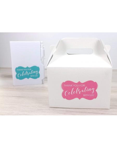 Favors Thank You for Celebrating with US - 2.244" x 1.299" - 36 Decorative Stickers - Thank You Labels - Wedding Thank You St...