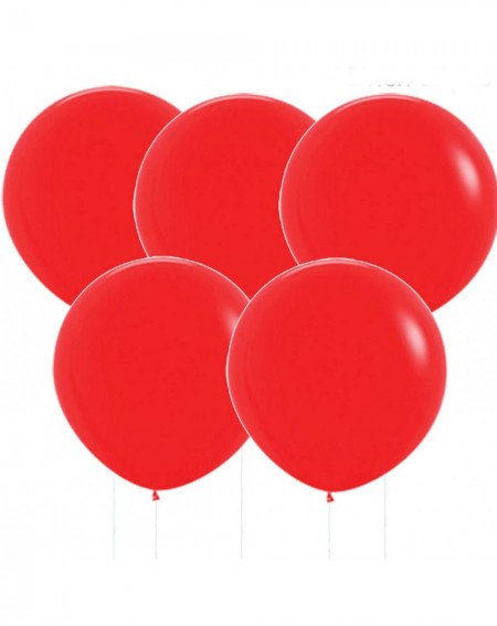 Balloons 18 inch Red Big Balloons Transparent Balloons Quality Red Latex Balloons Party Decorations Pack of 25 - Red - CD1933...