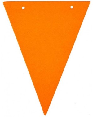 Banners & Garlands 20 Feet Orange Pennant Banner Paper Triangle Bunting Flags-30pcs Flags-Pack of 1 - Orange - C1190THCRXZ $1...
