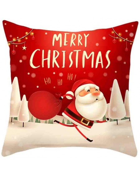 Swags Christmas Decor Christmas Pillow Cover Decor Pillow Case Sofa Waist Throw Cushion Cover- Christmas Ornaments Advent Cal...