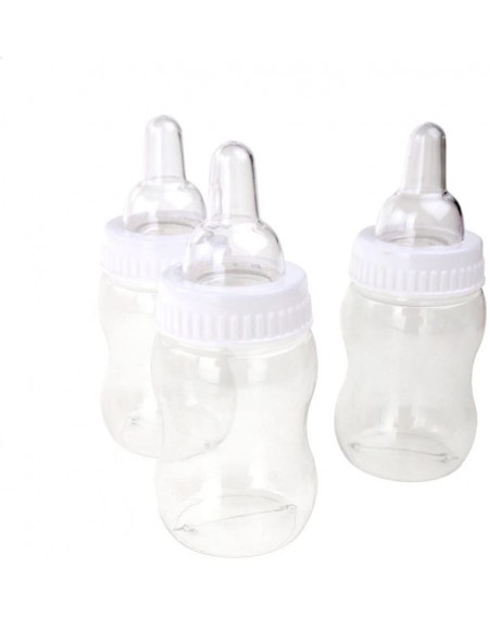 Favors Mini Nursing Bottle Baby Shower Favors- 4-Inch- 12-Piece (White) - CU18DW3DOUY $8.99