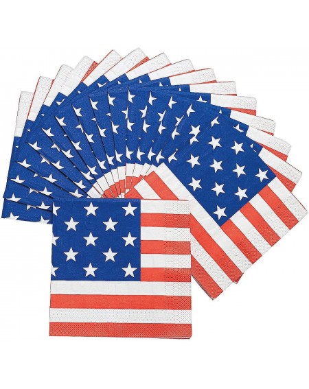 Party Tableware Patriotic Flag Luncheon Napkins for Fourth of July - Party Supplies - Print Tableware - Print Napkins - Fourt...