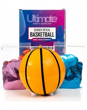 Party Favors Gender Reveal Basketball - Blue and Pink Confetti Kit - Gender Reveal Party Supplies - Ultimate Party Supplies -...
