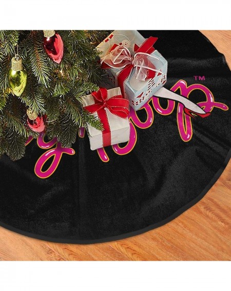 Tree Skirts Betty Boop Christmas Tree Skirt Decoration - Black - C119KMWWTML $15.46
