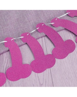 Banners & Garlands Funny Glitter Banners Bachelor Party nting Banners Garland Decorations for Age Party Single Party Favors -...