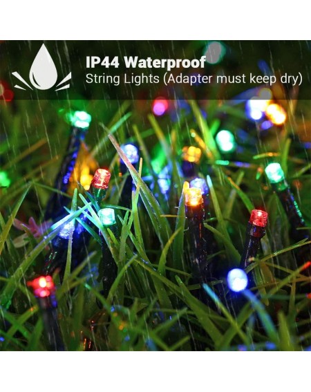 Outdoor String Lights Christmas Lights- Low Voltage 72ft 200 LED Christmas Lights - with 30V UL Certified Power Supply Adapte...