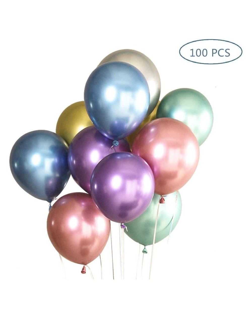Metallic Balloons Multicolor Birthday Wedding - CC194T69RT6