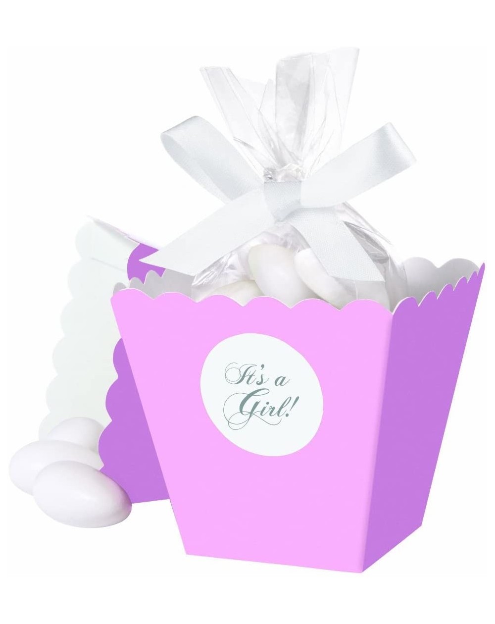 Favors Pink It's a Girl Popcorn Box Favor Kit- 25 Count - Pink - CK118RBSIMD $10.76