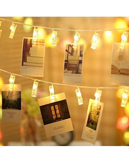 Indoor String Lights Led Photo Clip Remote String Lights- 30 LEDs Battery Operated Fairy Twinkle String Lights- Wedding Party...