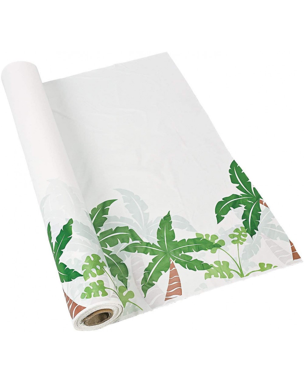 Tablecovers Palm Tree Disposable Tablecloth Roll (100 feet long) Luau Tiki Party Supplies - C811KDXEGUB $23.12