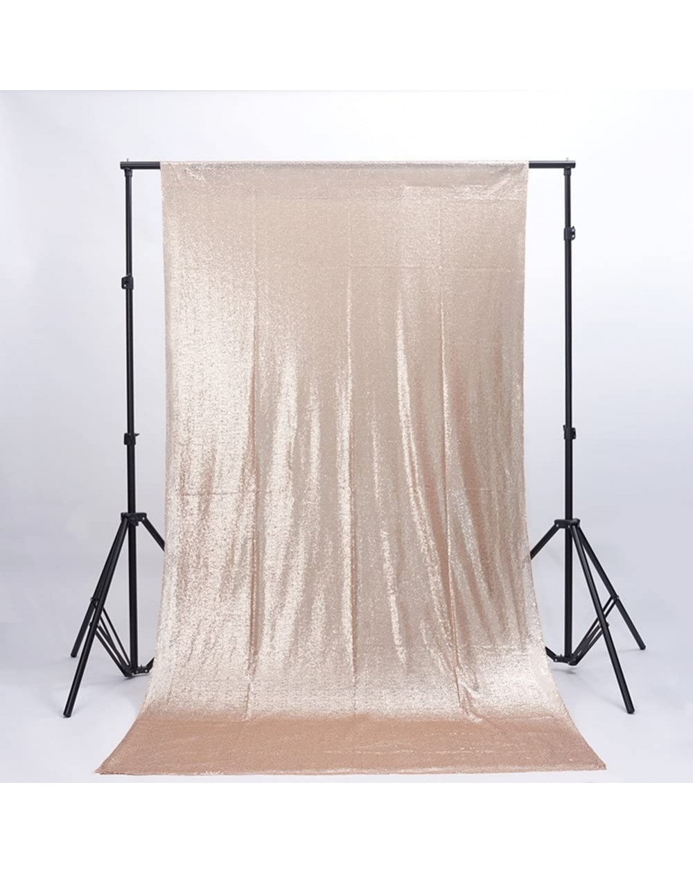 Photobooth Props Champagne Selfie Backdrop Sequin Party Backdrop for Christmas-4ftx6.5ft - Champagne - CS189CNKD6K $21.23