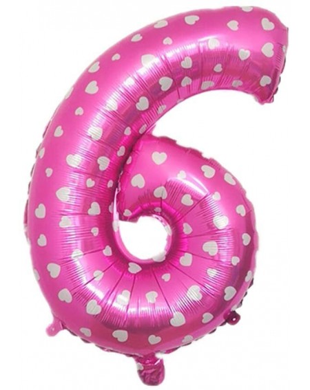 Balloons 32 Inch Large Printed Pink Number Balloons Foil Helium Balloons Birthday Party Wedding Bachelorette Bridal Shower Gr...