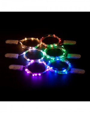 Indoor String Lights Warm White Colored LED Lights Indoor and Outdoor String Lights- Fairy Lights Battery Powered for Patio- ...