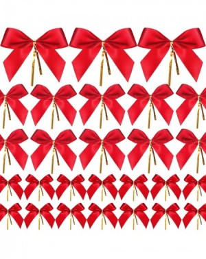 Bows & Ribbons Christmas Bow Ribbon Bow for Christmas Tree- Christmas Wreath- Gift Decoration (48 Pieces- Size S/M/L) - C918L...