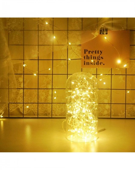 Indoor String Lights Fairy String Lights- 15 Pack 6.6ft 20 Micro Starry LED String Lights Battery Powered Waterproof Silver W...