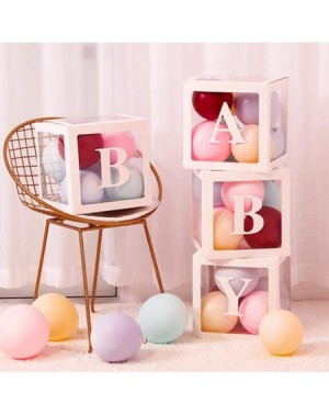 Balloons Transparent Name Date Box Wedding Birthday Baby Bachelorette Party Decorations A-Z Letter 0-9 Number (V) - V - CC19E...