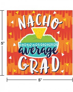 Party Tableware Fiesta Fun Nacho Average Grad Beverage Napkins- 5"- Multi-color - C6193MK803Z $9.80