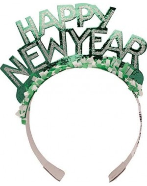 Party Hats Glitter Paper Tiaras- Happy New Year- 50-Count - C7119GOE58L $21.82