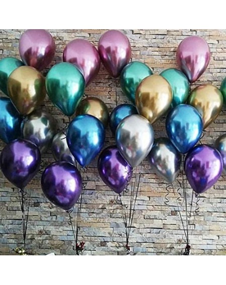 Balloons Metallic Balloons Multicolor - Party Balloons 100 Pcs 12inch Latex Chrome Balloons for Birthday Wedding Baby Shower ...