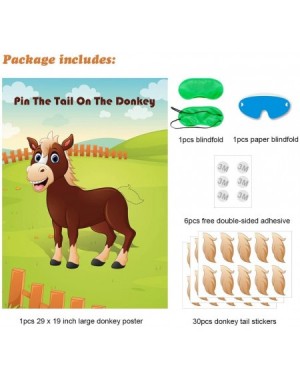 Party Favors Pin The Tail On The Donkey Party Game Large Donkey Games Poster for Kids Birthday Party Carnival Party Supplies ...