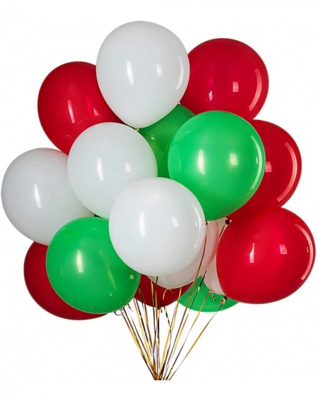 Balloons 12Inch Red Green White Latex Balloons-100Pcs- Great for Christmas Party Balloons-Birthday-New Year-Party Decorations...