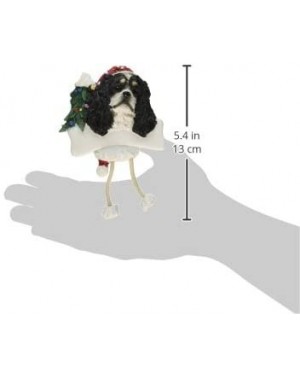Ornaments King Charles Ornament with Unique "Dangling Legs" Hand Painted and Easily Personalized Christmas Ornament - C7113LY...
