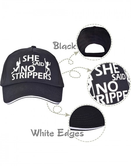 Adult Novelty Bachelor Bachelorette Party Supplies- She said no strippers Hat- She said no strippers Sash- Bachelor Party Sup...