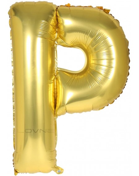 Balloons 40 Inch Jumbo Gold Alphabet P Balloon Giant Prom Balloons Helium Foil Mylar Huge Letter Balloons A to Z for Birthday...